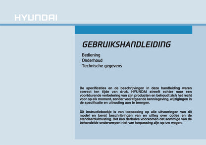 2018-2020 Hyundai Tucson Gebruikershandleiding | Nederlands