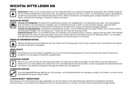 2025 Jeep Avenger Owner's Manual | German