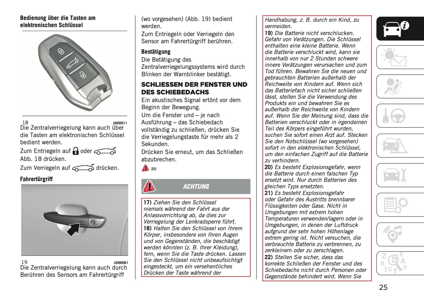 2025 Jeep Avenger Owner's Manual | German