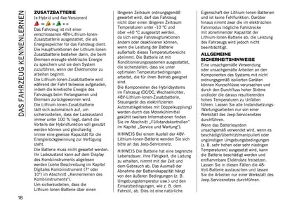 2026 Jeep Avenger Owner's Manual | German