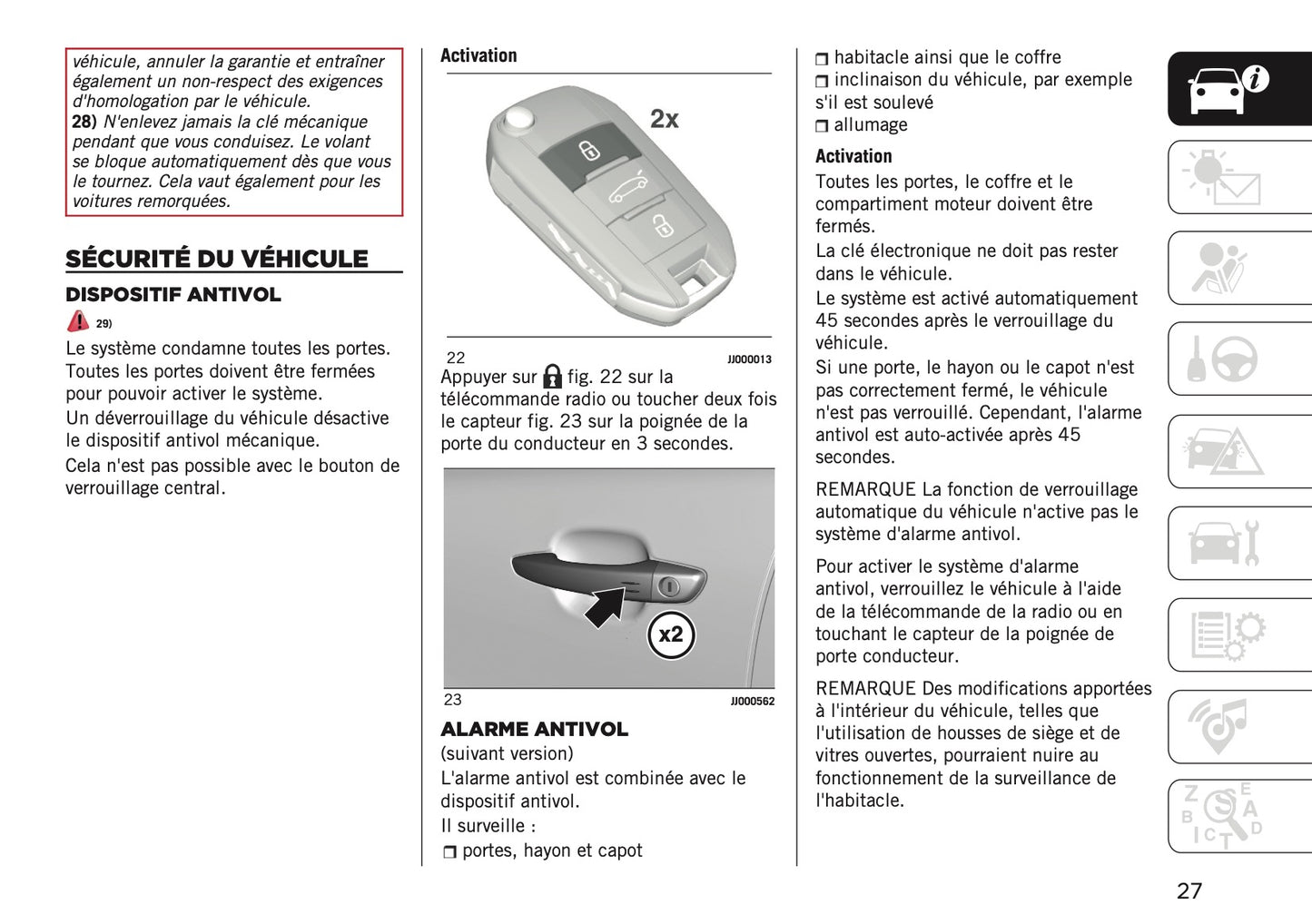2026 Jeep Avenger Owner's Manual | French