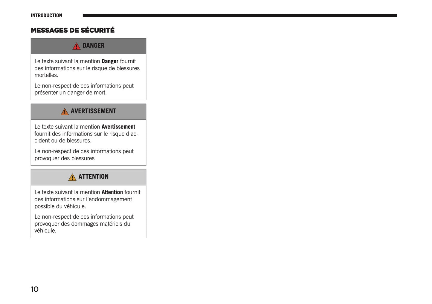 2026 Jeep Avenger Owner's Manual | French