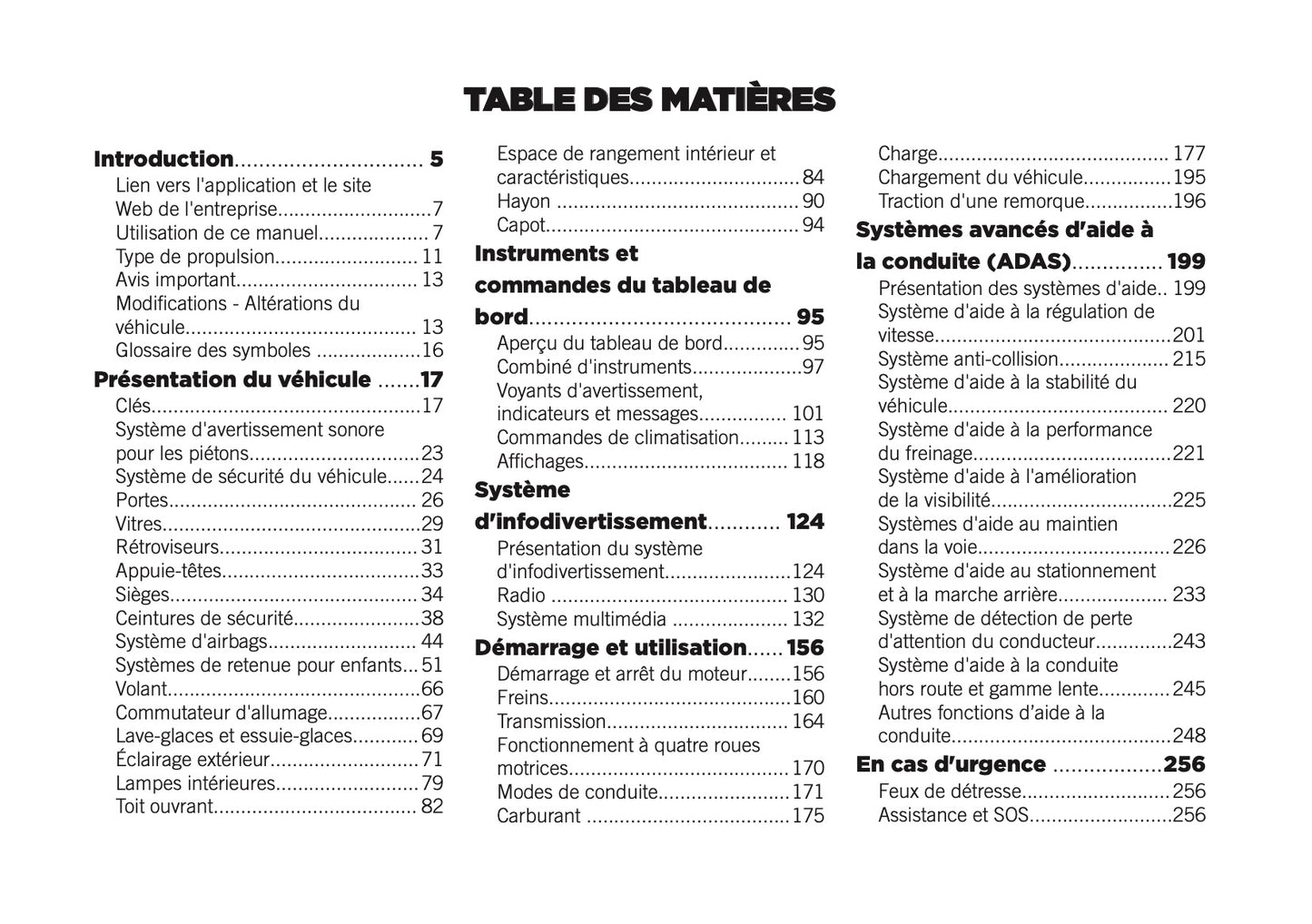 2026 Jeep Avenger Owner's Manual | French