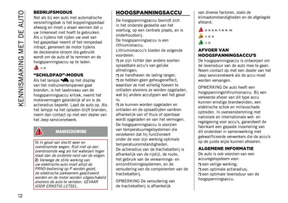 2026 Jeep Avenger Gebruikershandleiding | Nederlands