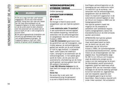 2026 Jeep Avenger Gebruikershandleiding | Nederlands