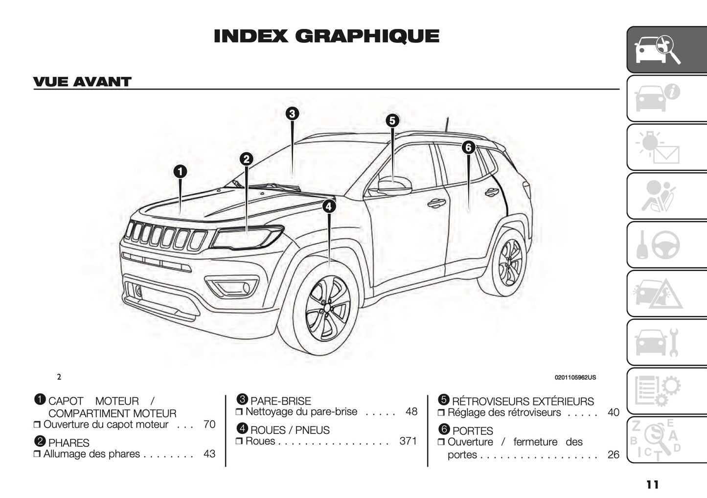 2020-2021 Jeep Compass Manuel du propriétaire | Français