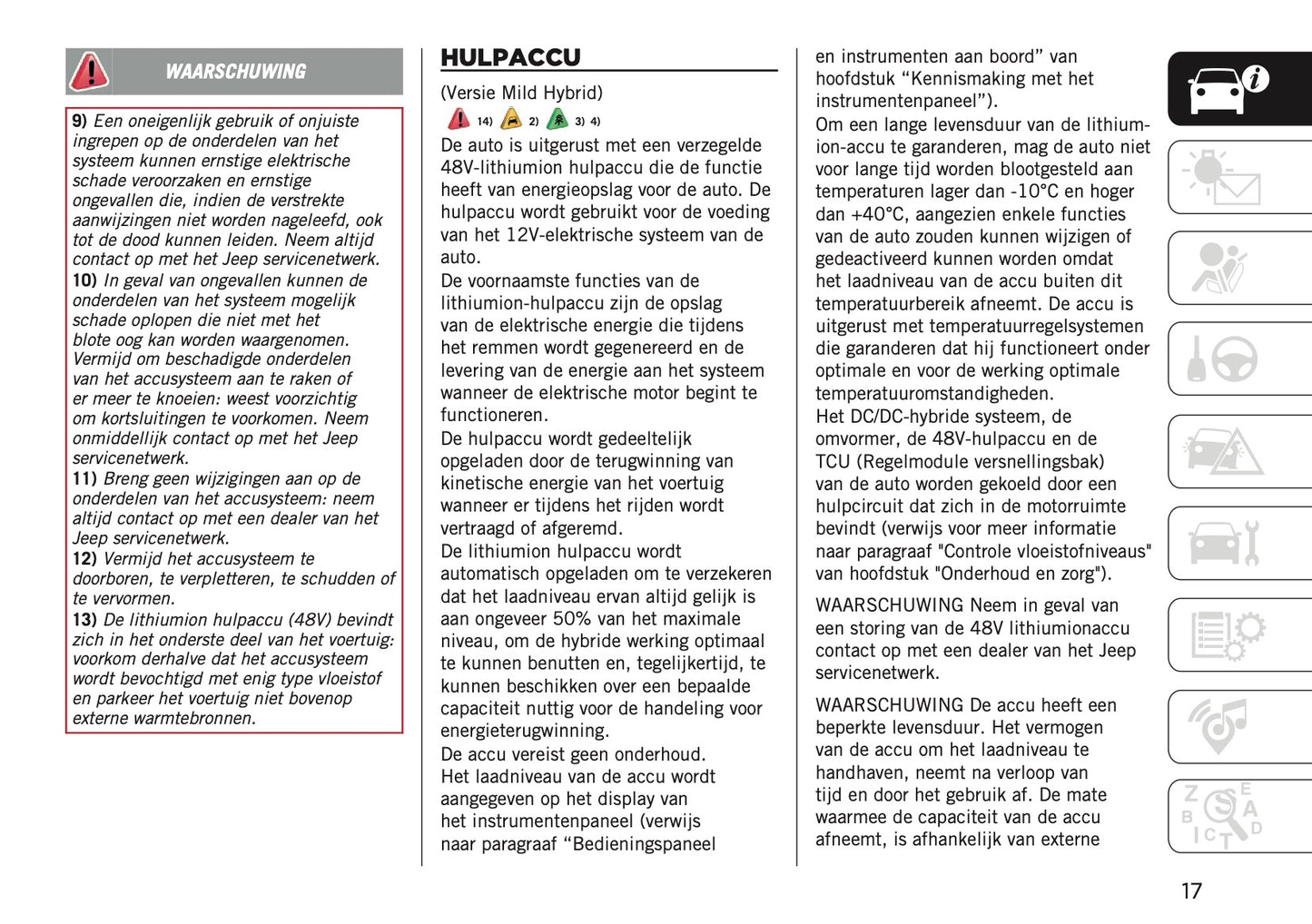 2024-2025 Jeep Compass Gebruikershandleiding | Nederlands