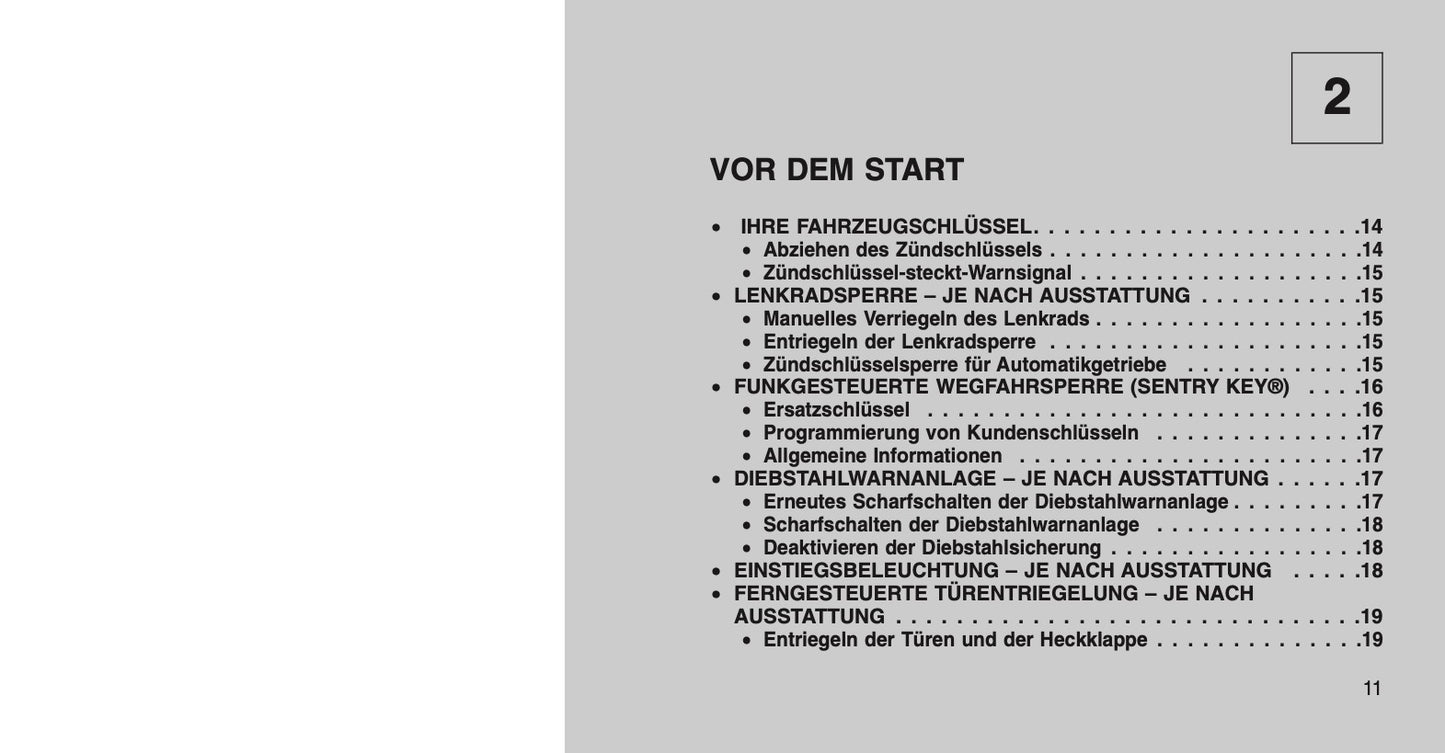 2015 Jeep Wrangler Owner's Manual | German