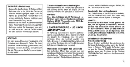 2015 Jeep Wrangler Owner's Manual | German