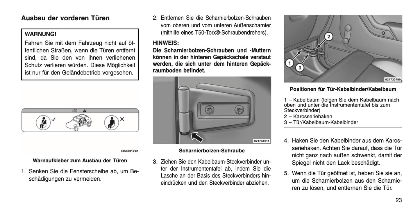 2015 Jeep Wrangler Owner's Manual | German