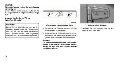 2015 Jeep Wrangler Owner's Manual | German
