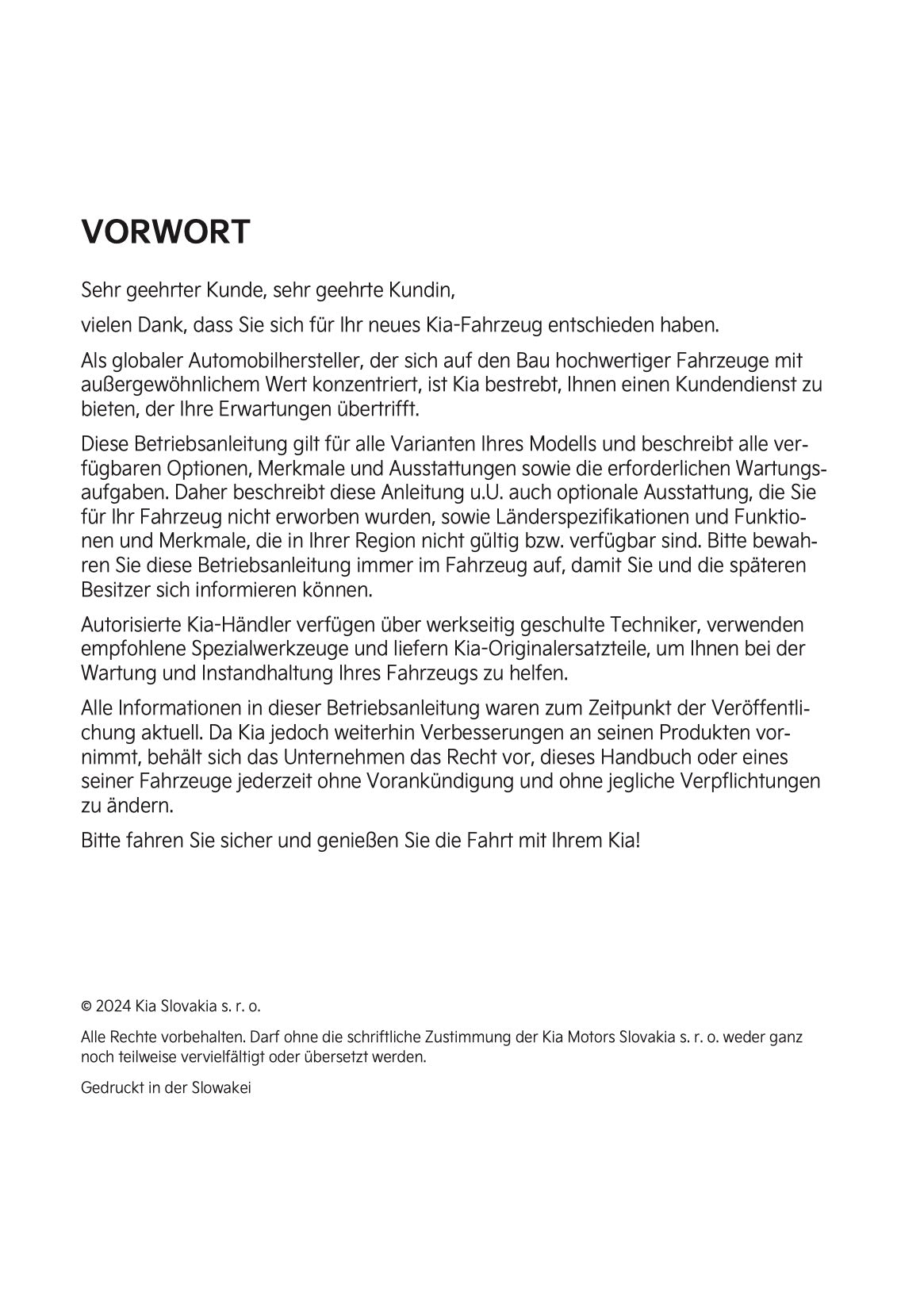 2024-2025 Kia Sportage Owner's Manual | German