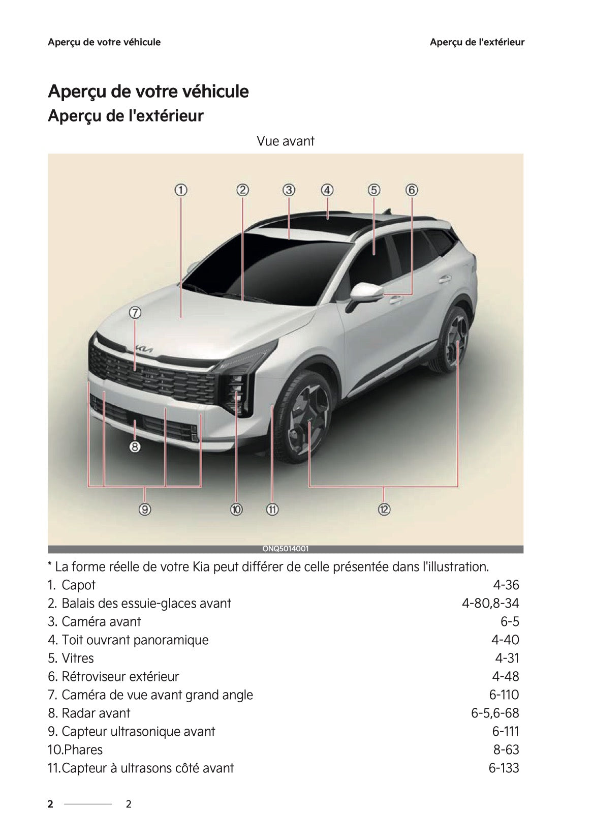 2025-2026 Kia Sportage Manuel du propriétaire | Français
