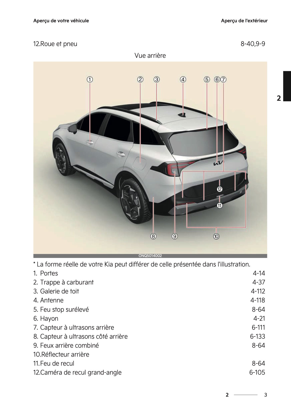 2025-2026 Kia Sportage Manuel du propriétaire | Français