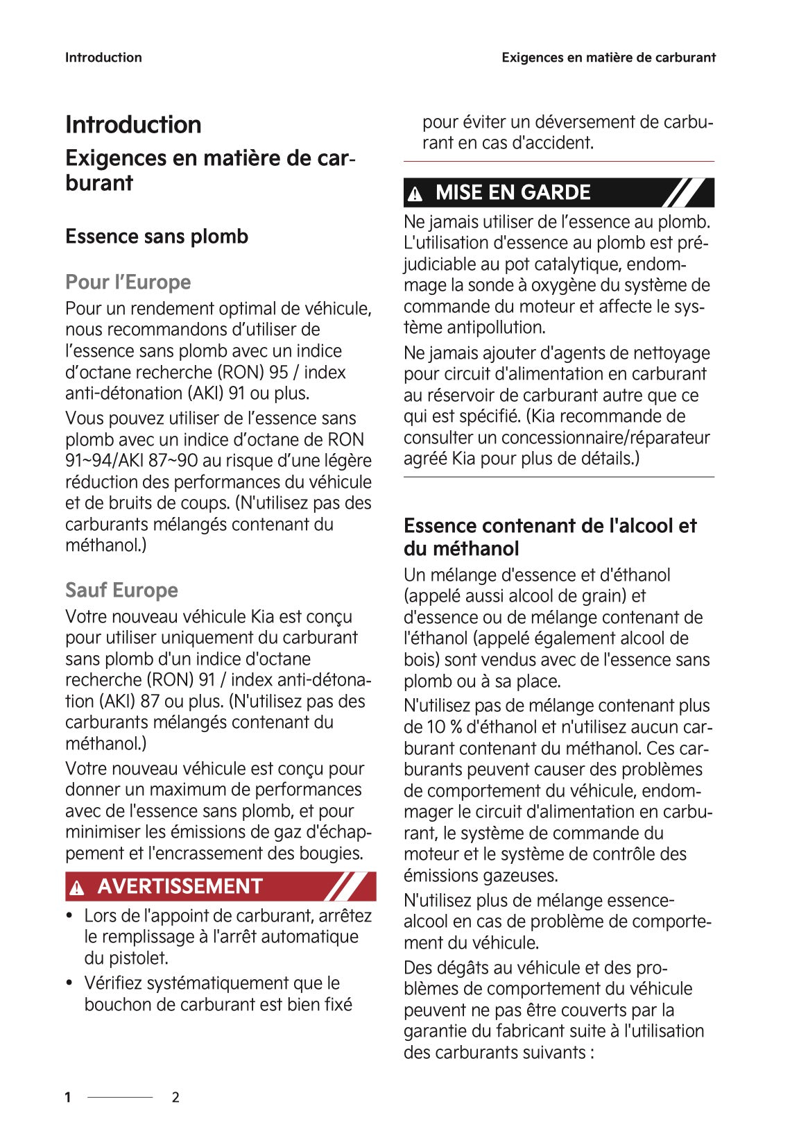 2025-2026 Kia Sportage Manuel du propriétaire | Français