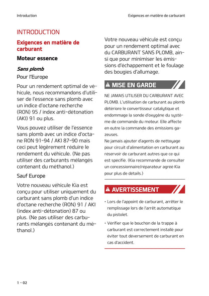 2021 Kia Stonic Owner's Manual | French