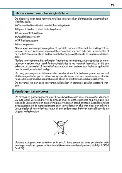 2016-2017 Lexus CT 200h Gebruikershandleiding | Nederlands