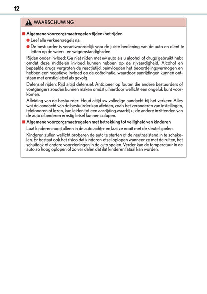 2016-2017 Lexus CT 200h Gebruikershandleiding | Nederlands