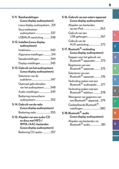 2016-2017 Lexus CT 200h Gebruikershandleiding | Nederlands