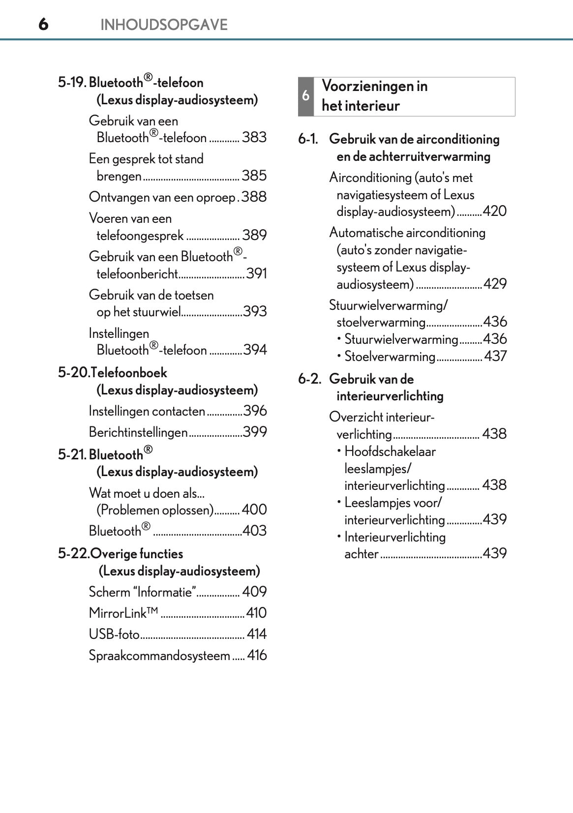 2016-2017 Lexus CT 200h Gebruikershandleiding | Nederlands