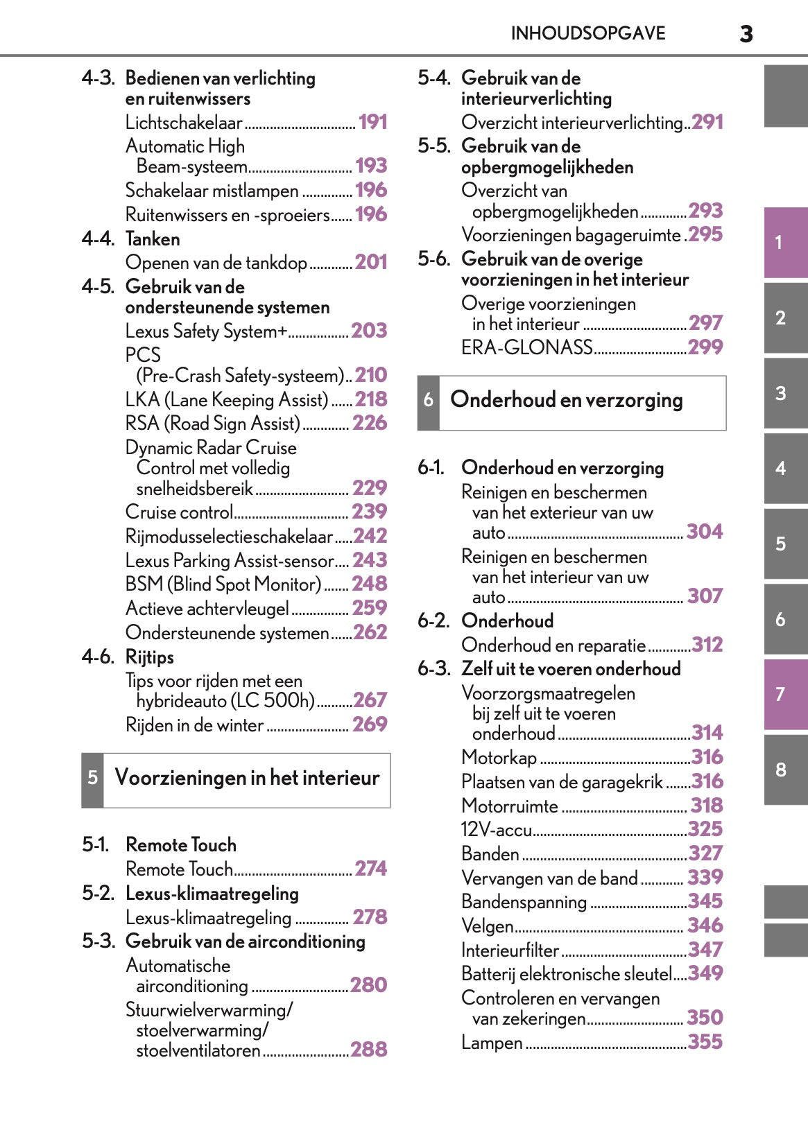 2017-2018 Lexus LC 500h Owner's Manual | Dutch