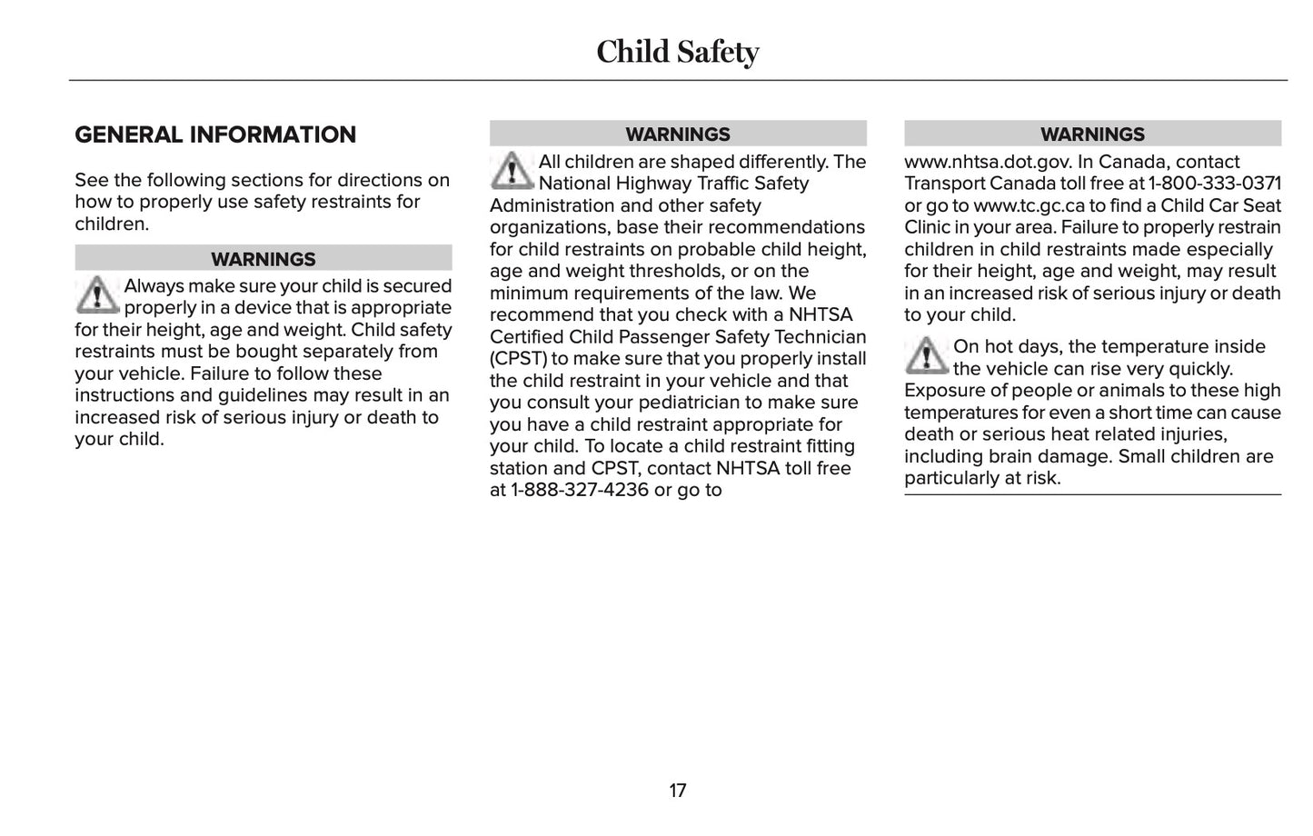 2017 Lincoln MKC Owner's Manual | English US