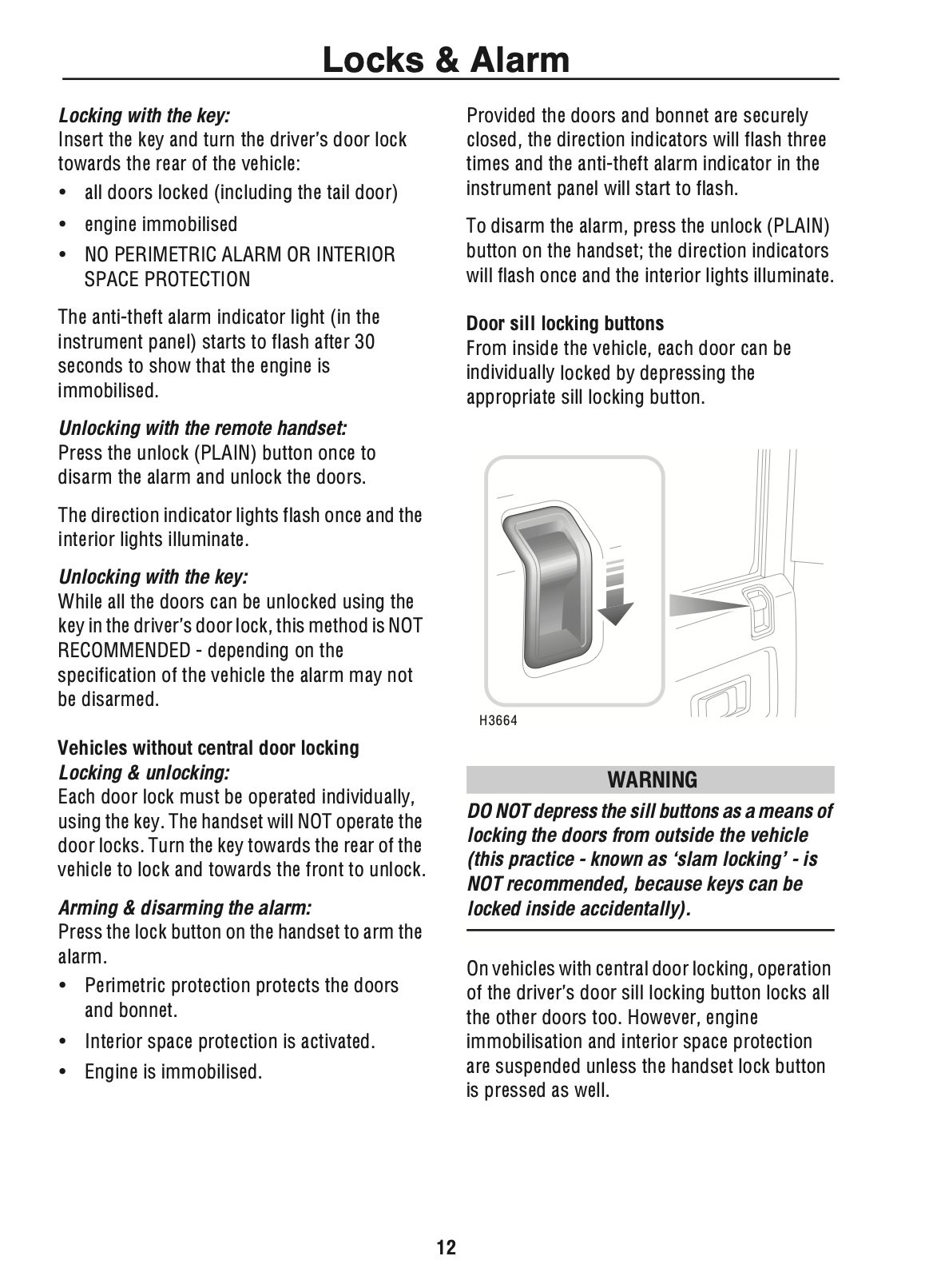 2002 Land Rover Defender Owner's Manual | English