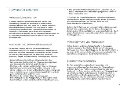 2025 Leapmotor T03 Owner's Manual | German