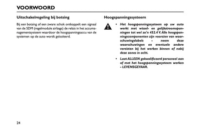 2024-2025 MG MG4 Electric Owner's Manual | Dutch