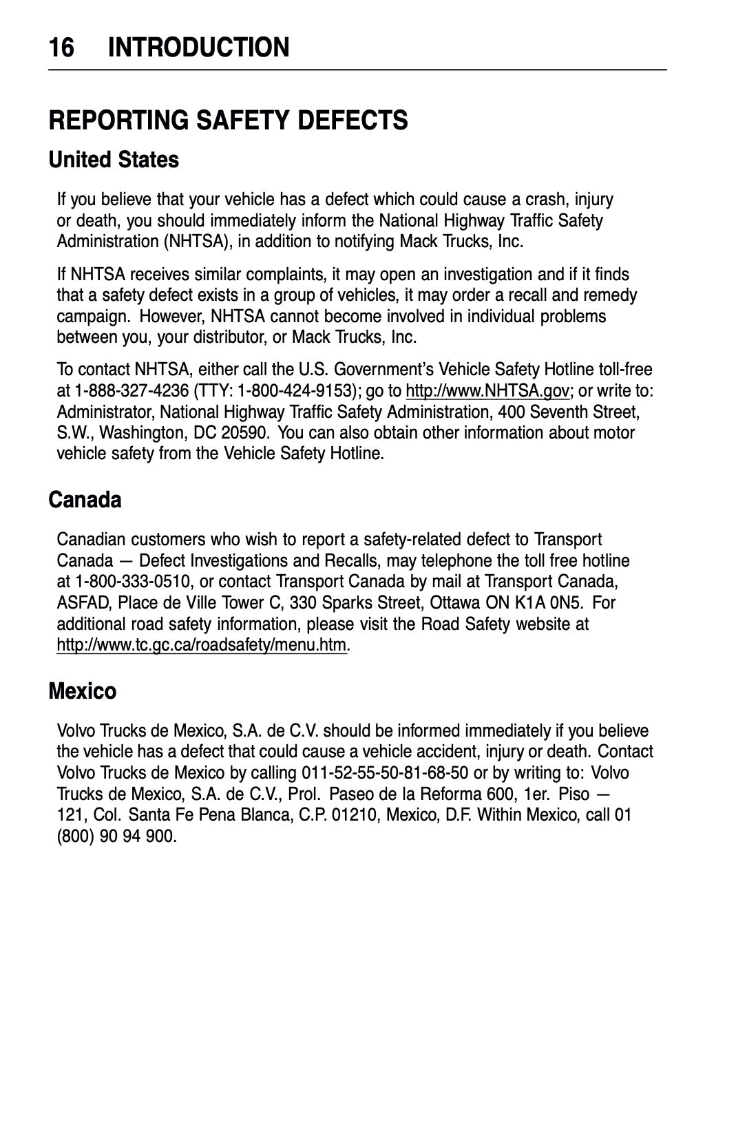 2009 Mack Granite Series Owner's Manual | English