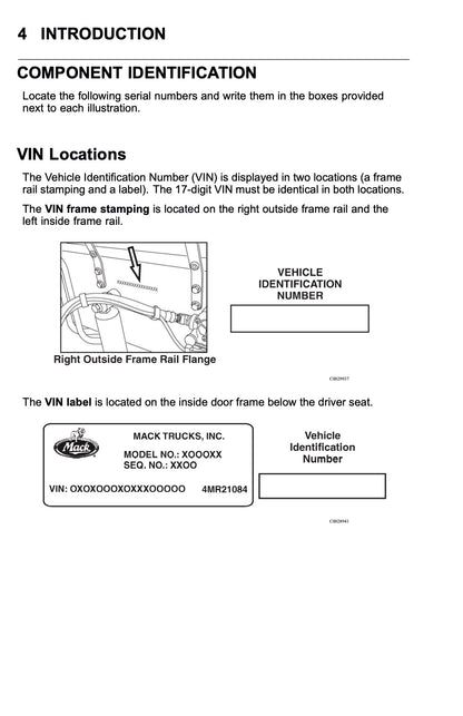 2010 Mack TD700 Series Owner's Manual | English