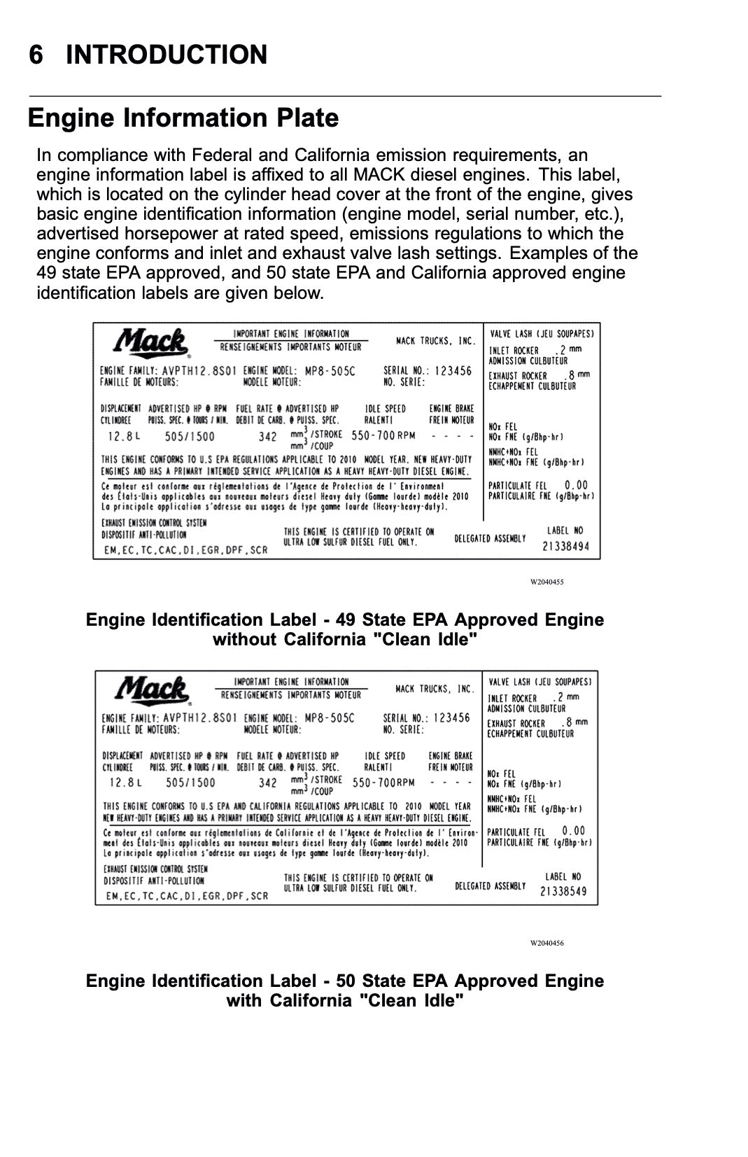 2010 Mack TD700 Series Owner's Manual | English