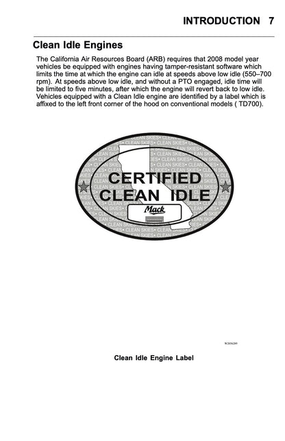 2010 Mack TD700 Series Owner's Manual | English