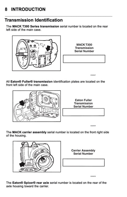 2010 Mack TD700 Series Owner's Manual | English