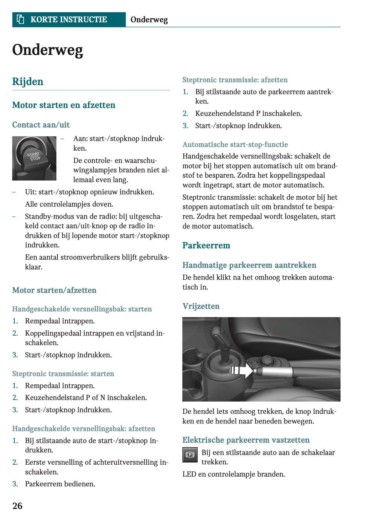 2022-2023 Mini Cabrio Owner's Manual | Dutch