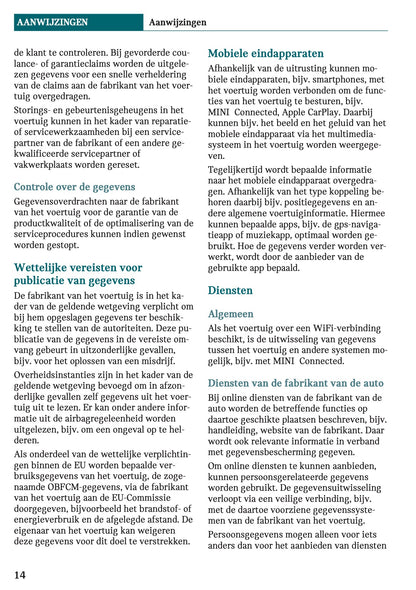 2021-2022 Mini Clubman Gebruikershandleiding | Nederlands