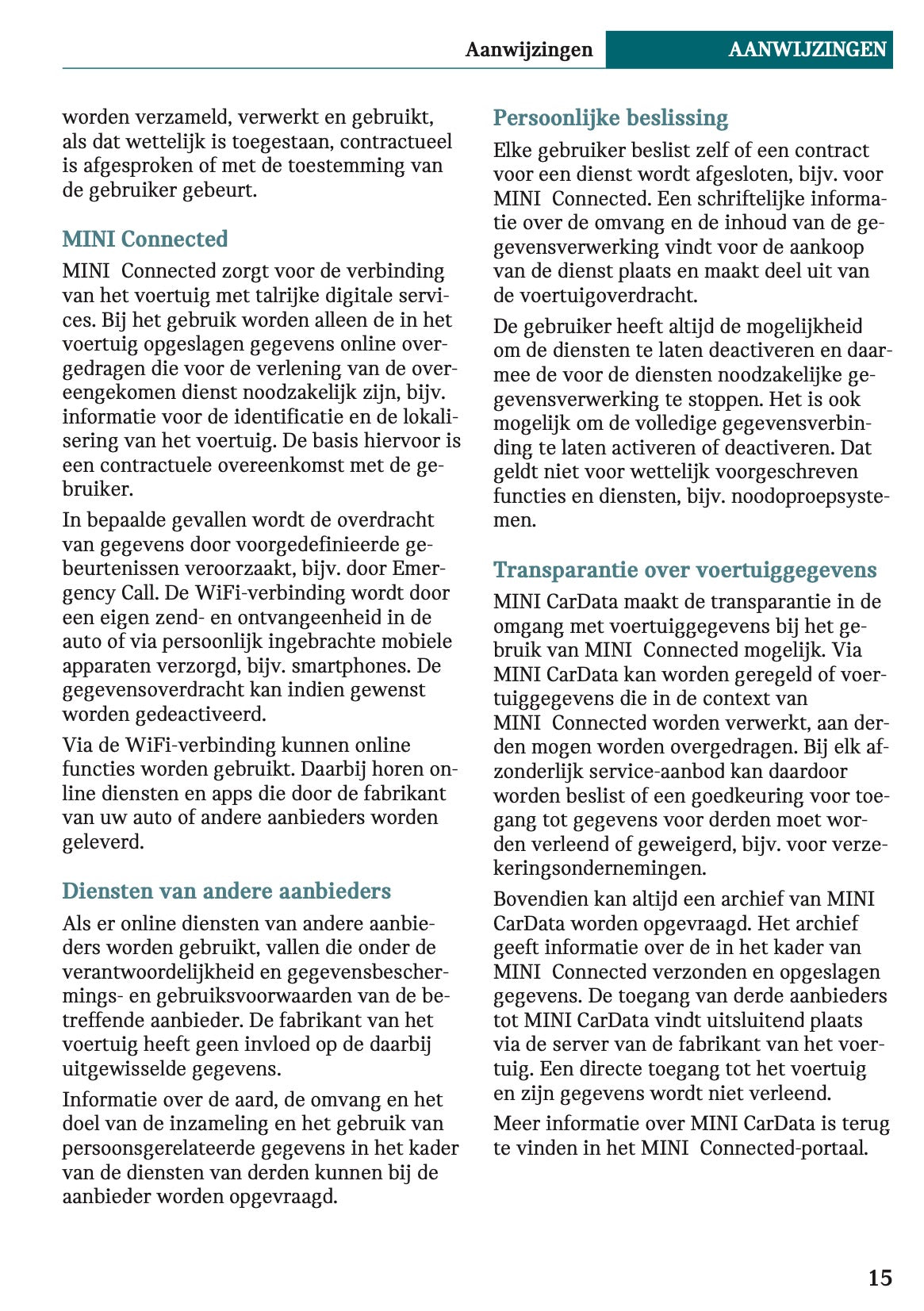 2021-2022 Mini Clubman Gebruikershandleiding | Nederlands