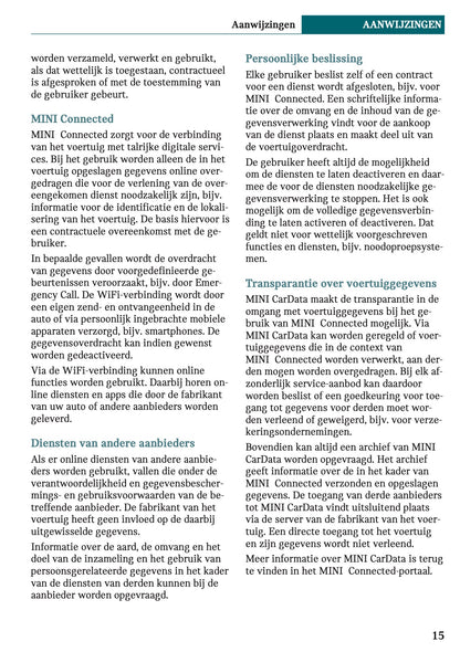 2021-2022 Mini Clubman Gebruikershandleiding | Nederlands