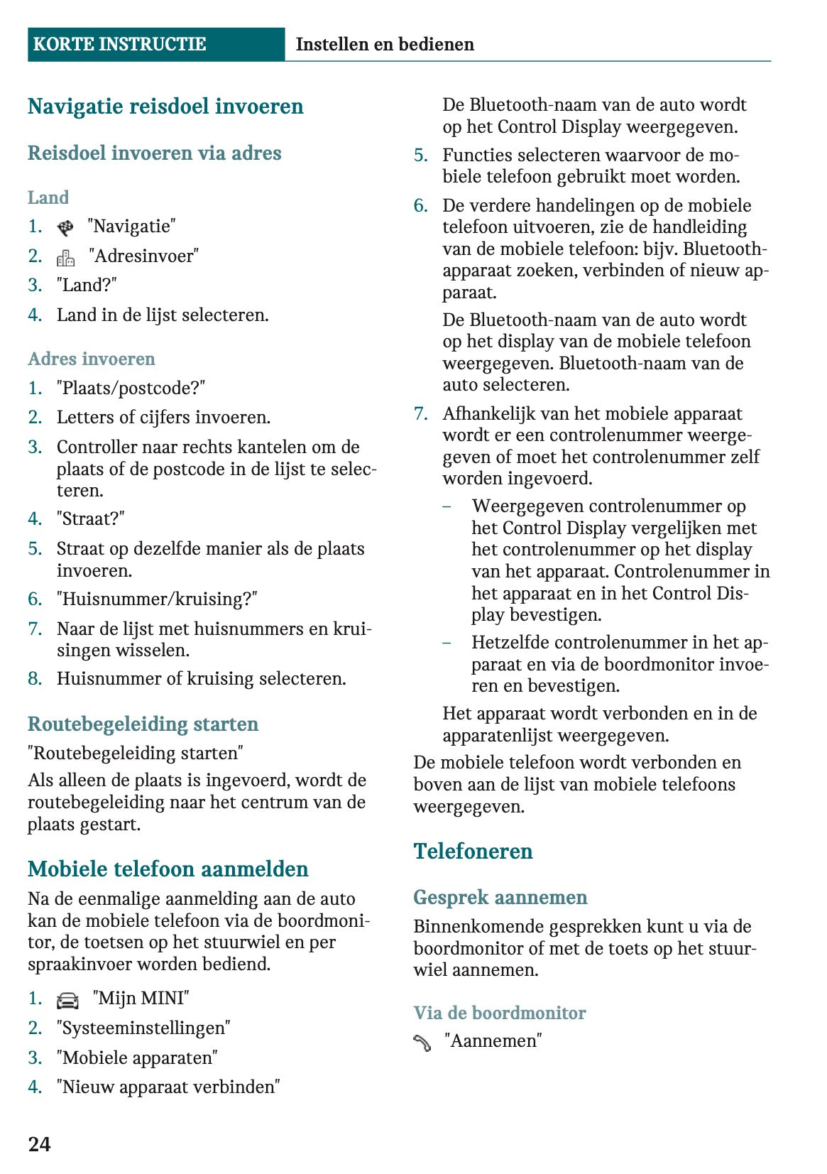 2021-2022 Mini Clubman Gebruikershandleiding | Nederlands