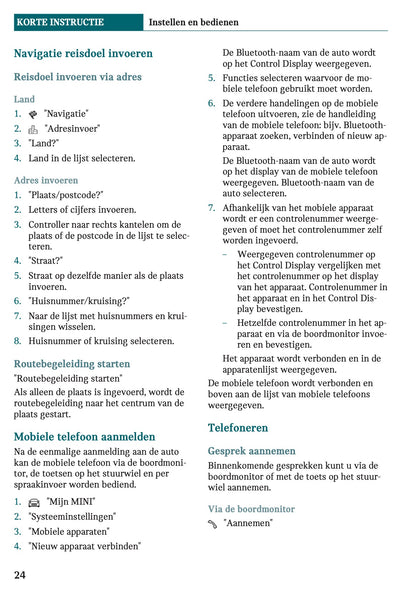 2021-2022 Mini Clubman Gebruikershandleiding | Nederlands