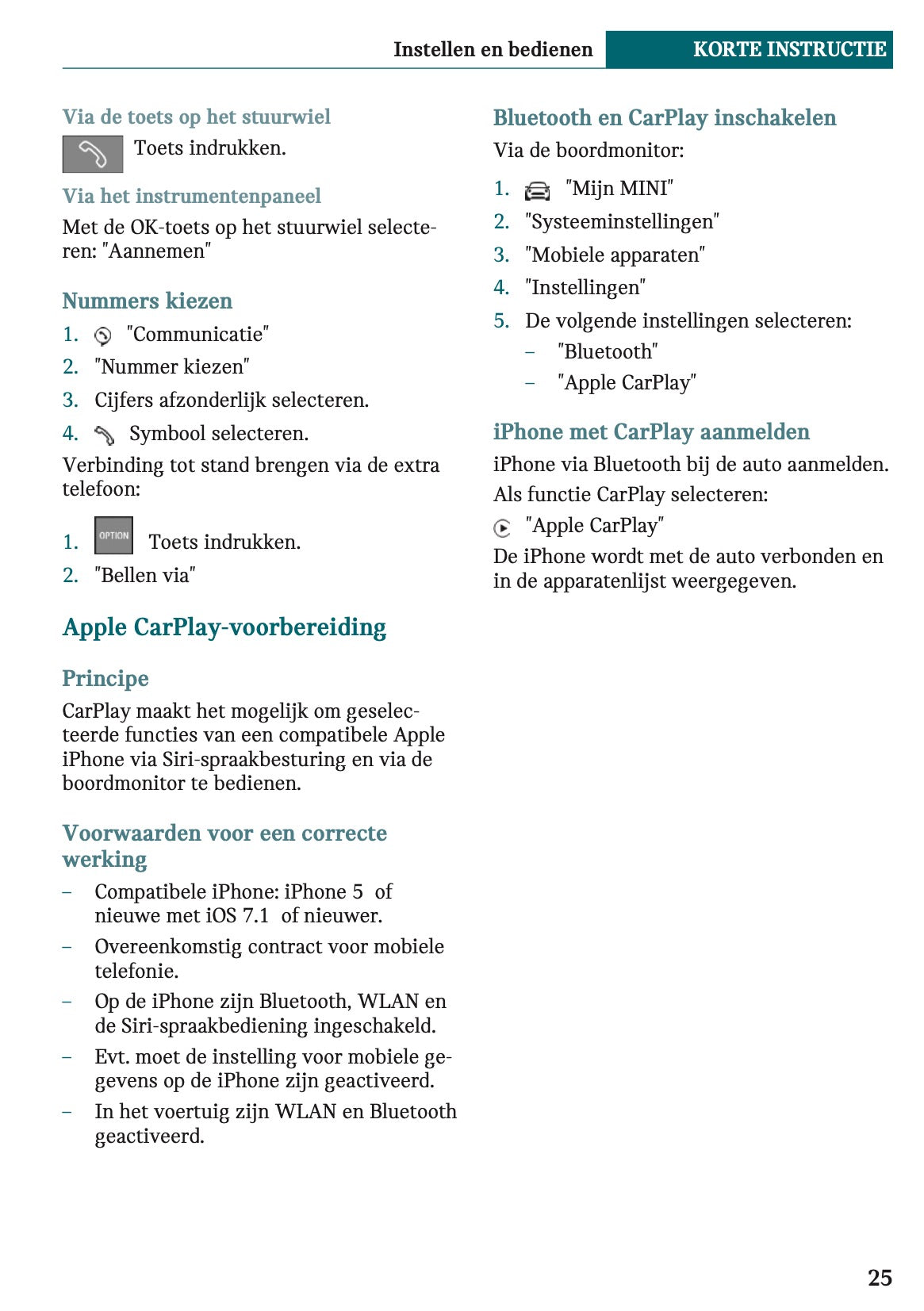 2021-2022 Mini Clubman Gebruikershandleiding | Nederlands