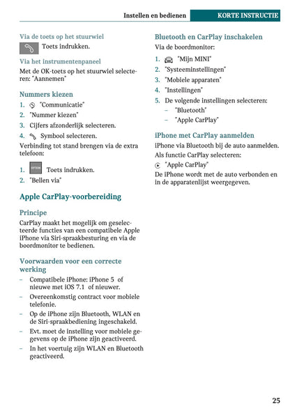 2021-2022 Mini Clubman Gebruikershandleiding | Nederlands