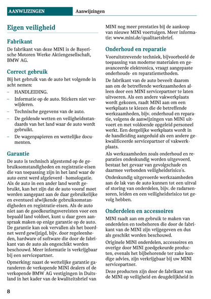2021-2022 Mini Clubman Gebruikershandleiding | Nederlands