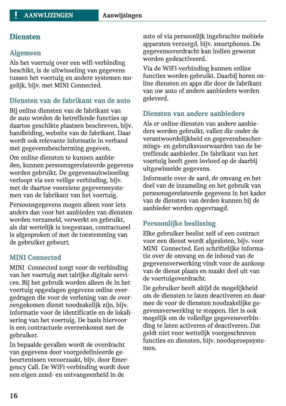 2023 Mini Cooper SE Gebruikershandleiding | Nederlands