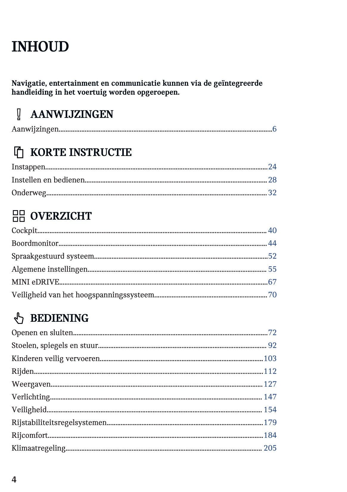 2023 Mini Cooper SE Gebruikershandleiding | Nederlands
