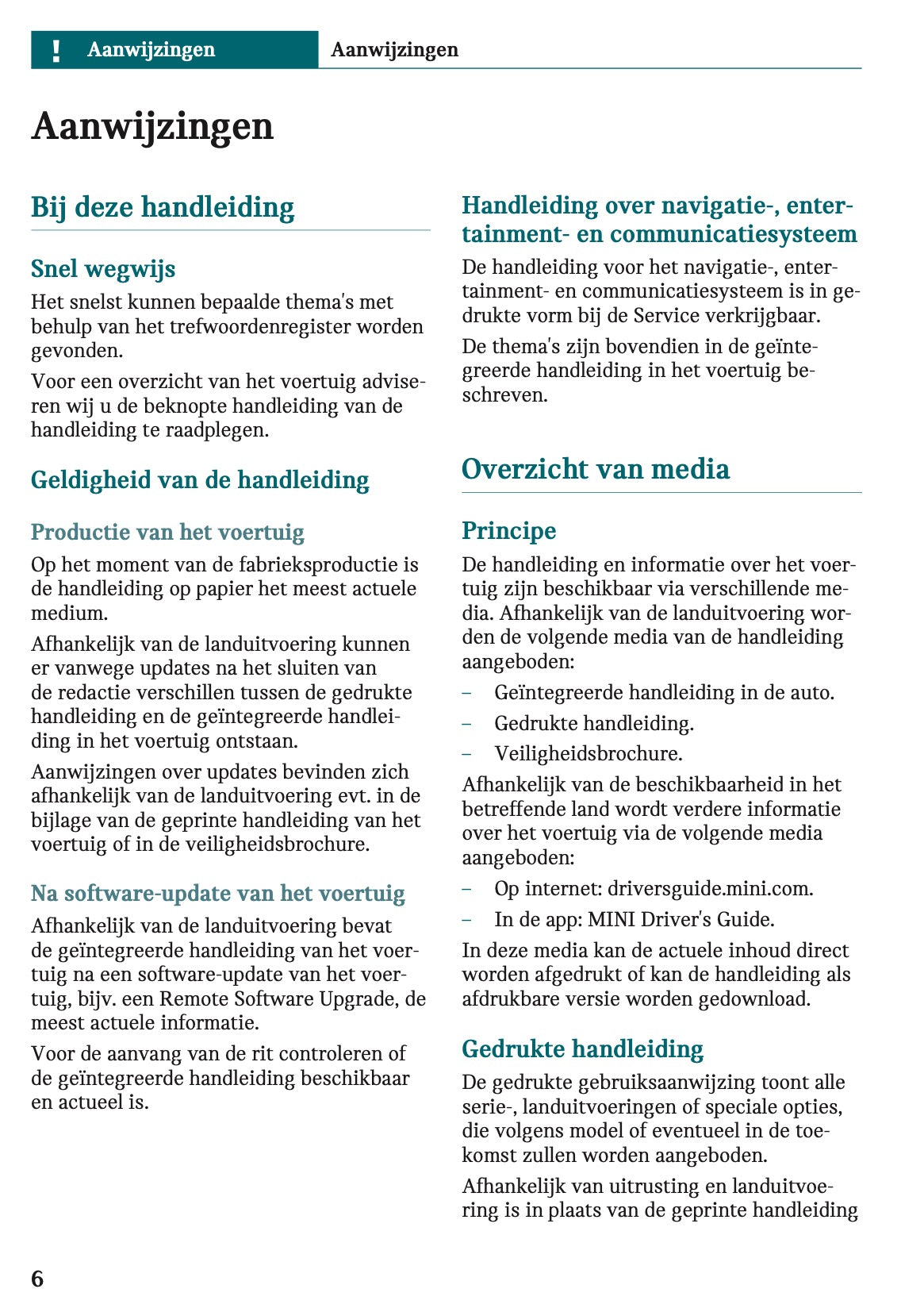 2025-2026 Mini Cooper Gebruikershandleiding | Nederlands