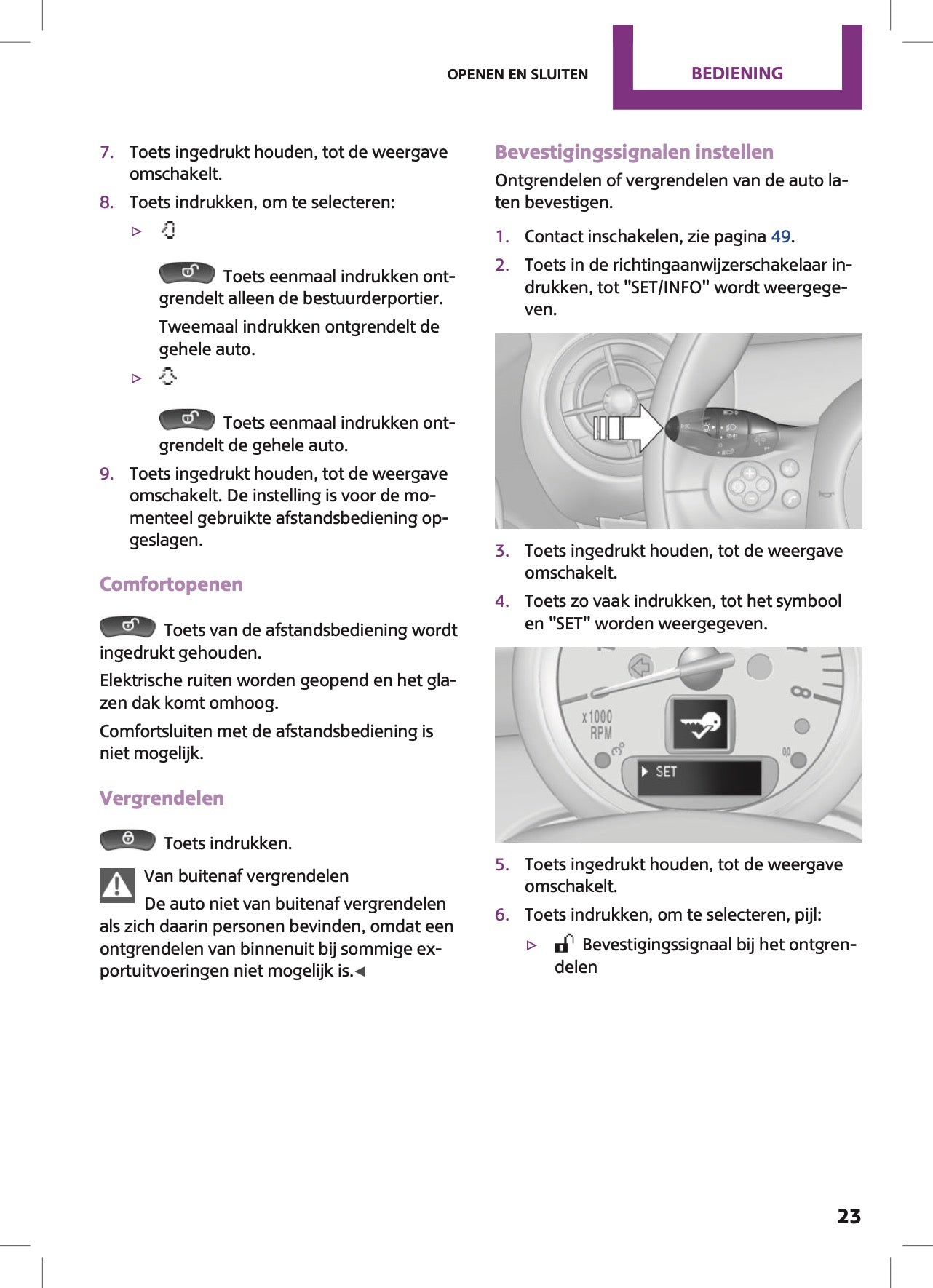 2015 Mini Countryman/Paceman Owner's Manual | Dutch