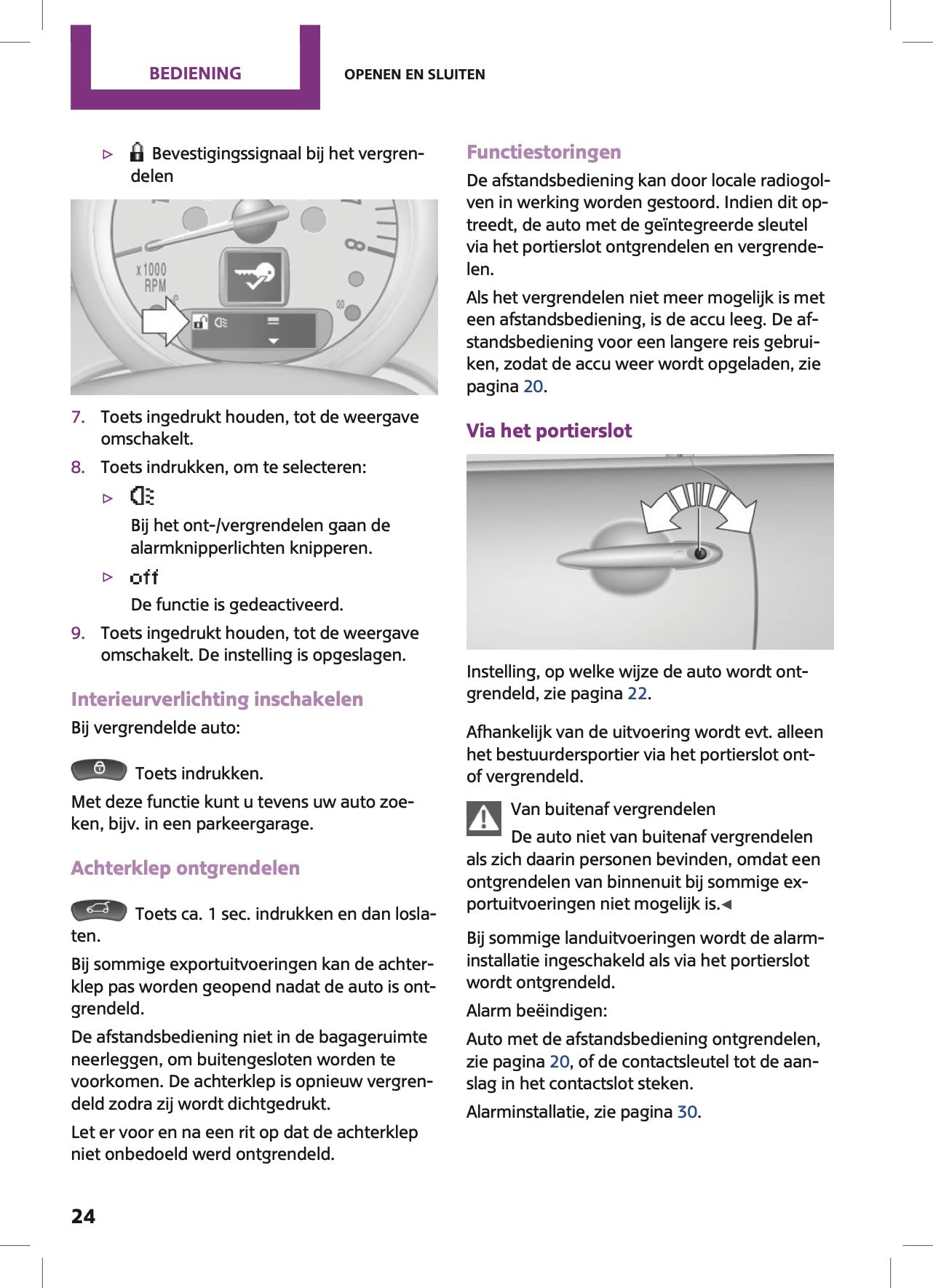 2015 Mini Countryman/Paceman Owner's Manual | Dutch