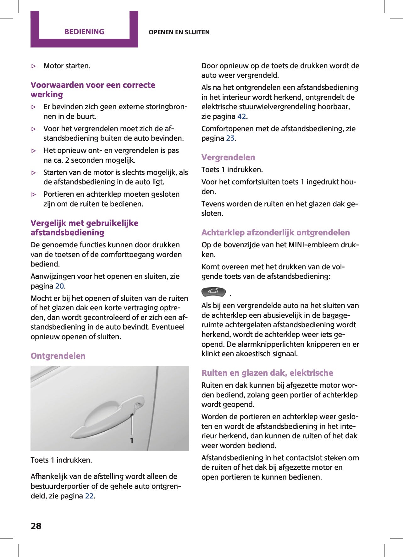 2015 Mini Countryman/Paceman Owner's Manual | Dutch