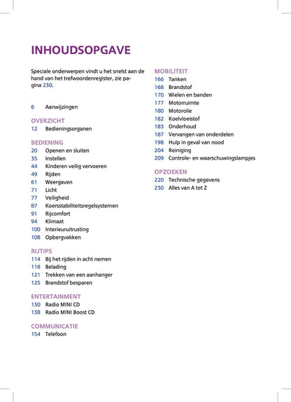 2015 Mini Countryman/Paceman Owner's Manual | Dutch